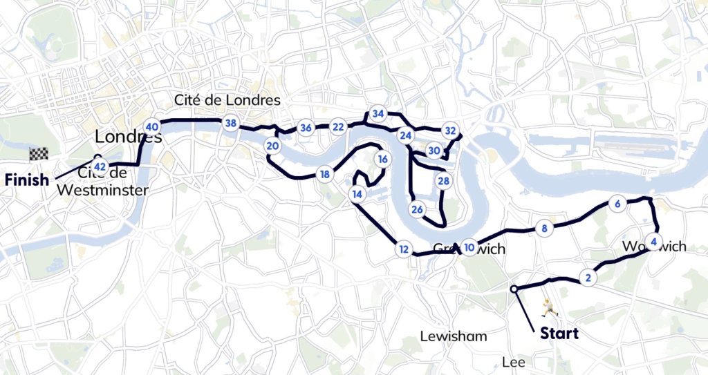 Plan Marathon de Londres 2026