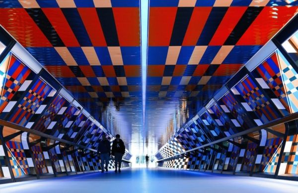 Tunnel Adams Plaza Bridge à Canary Wharf