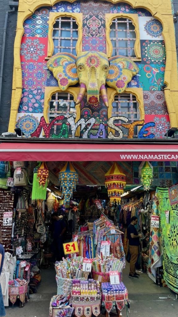 Facade très colorée à Camden Londres