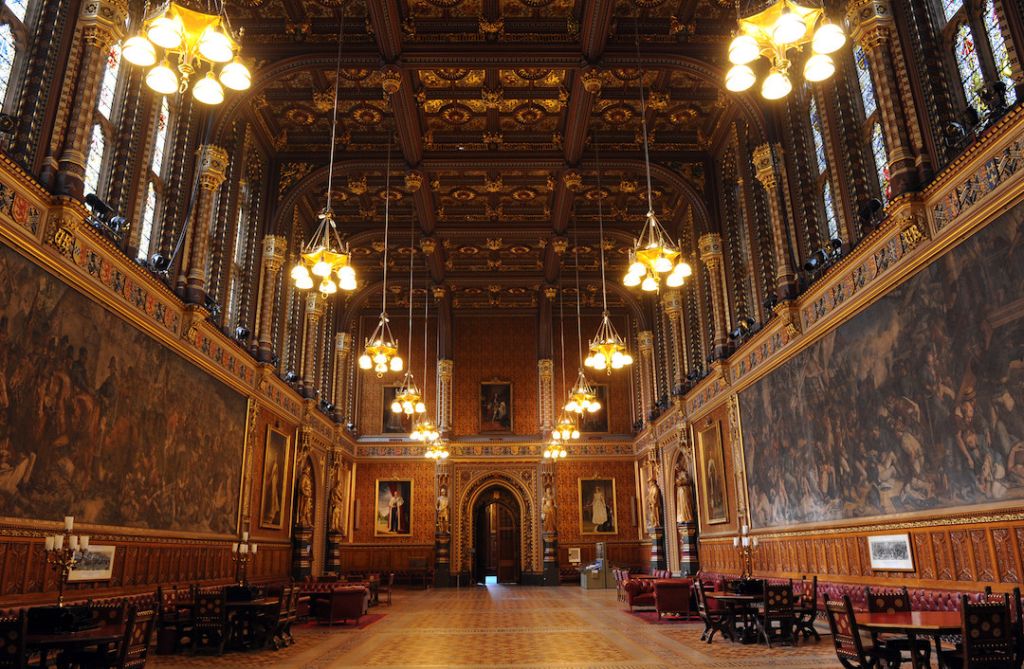 Galerie Royale dans le Palais de Westminster à Londres