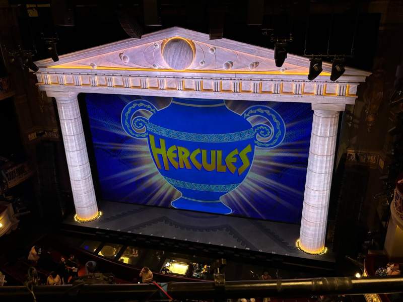 Vue de la scène pour Hercule à Londres depuis le balcon