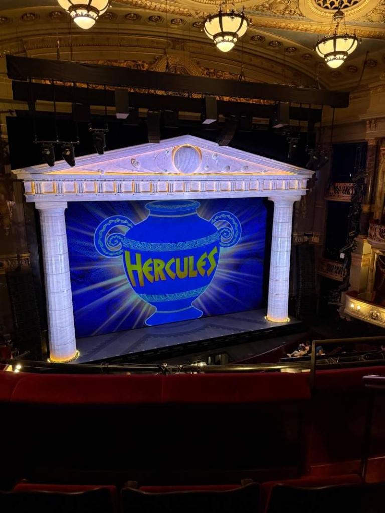 Vue de la scène pour Hercule à Londres depuis la zone "Grand Circle"