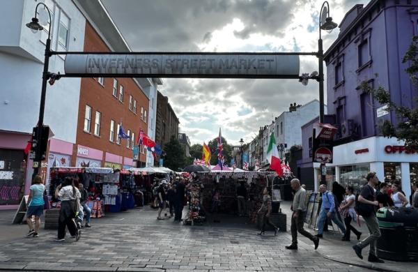 Inverness Street Market, l'un des marchés de Camden Town à Londres