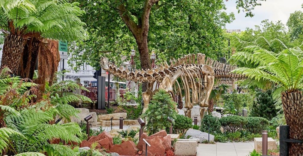 Jardins du musée d'Histoire Naturelle à Londres