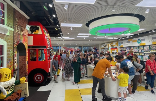 Intérieur du magasin Lego Store à Londres