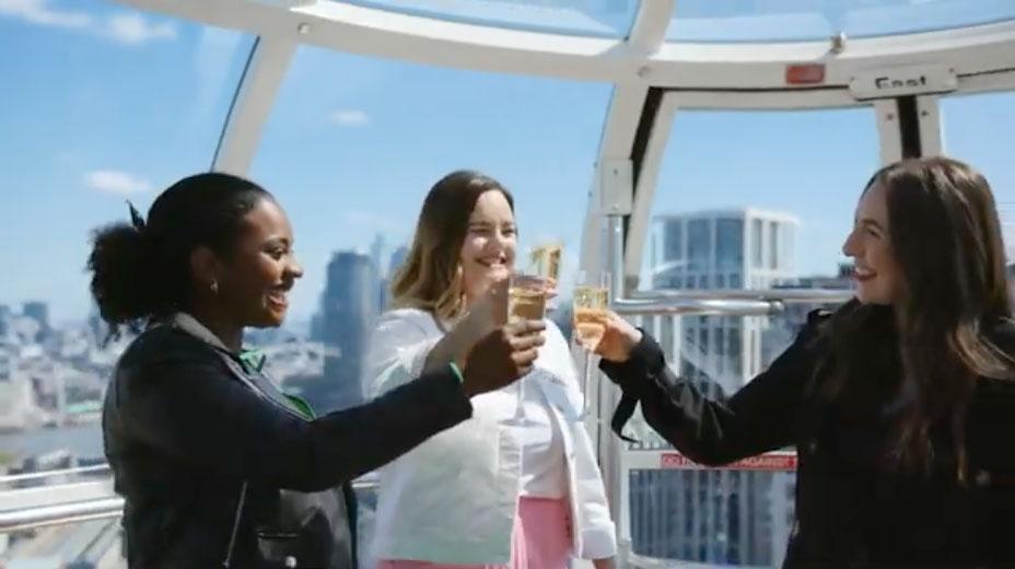 Billet London Eye avec verre de Champagne