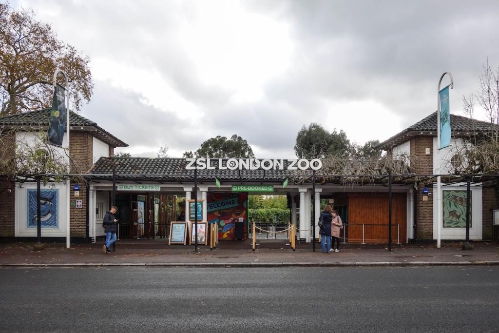 Entrée du zoo de Londres