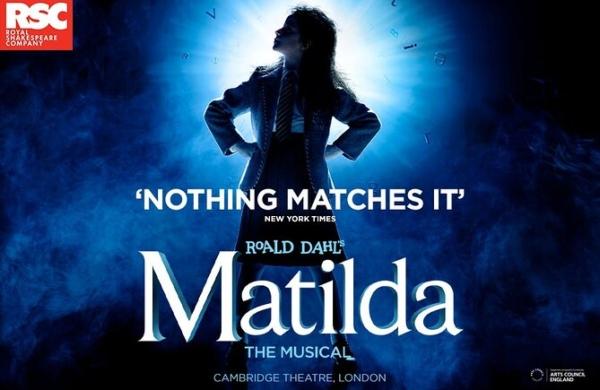 Affiche Matilda comédie musicale à Londres