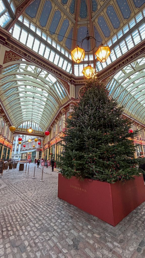 Sapin de Leadenhall Market à Londres