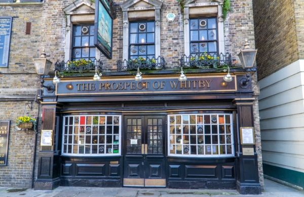 Façade du pub The prospect of whitby à londres