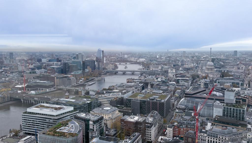 Vue sur Londres depuis le Sky Garden
